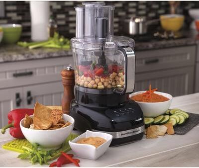 Hamilton Beach Big Mouth Dual Bowl Food Processor - Black