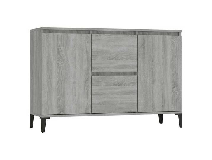 Buffet bahut Placard de rangement - Gris Buffet - Sonoma gris - 102x35x70 cm - bois d'ingénierie - 188035038