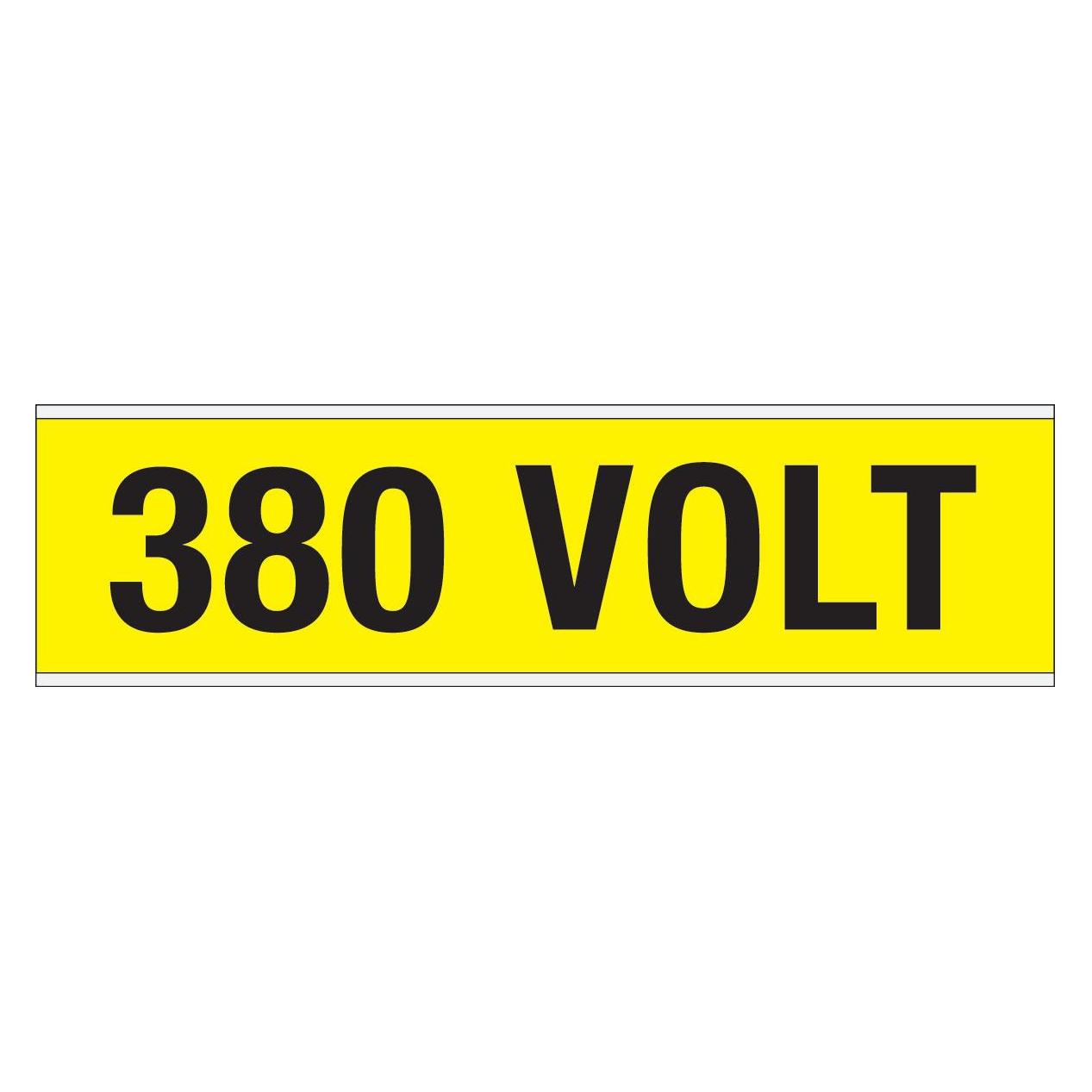 Brady Kennzeichnungen für Leitungen und Stromspannung, 380 Volt (VOLTAGE MARKERS CV 380 VOLT A)