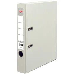 herlitz Ordner Rückenbreite 5 cm DIN A4 Kunststoff weiß