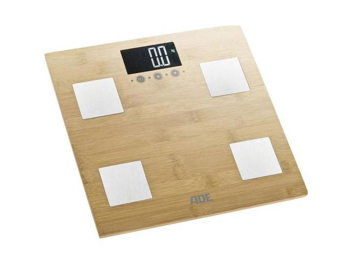 Personenwaage ADE - Farbe: braun - Material: Bambus