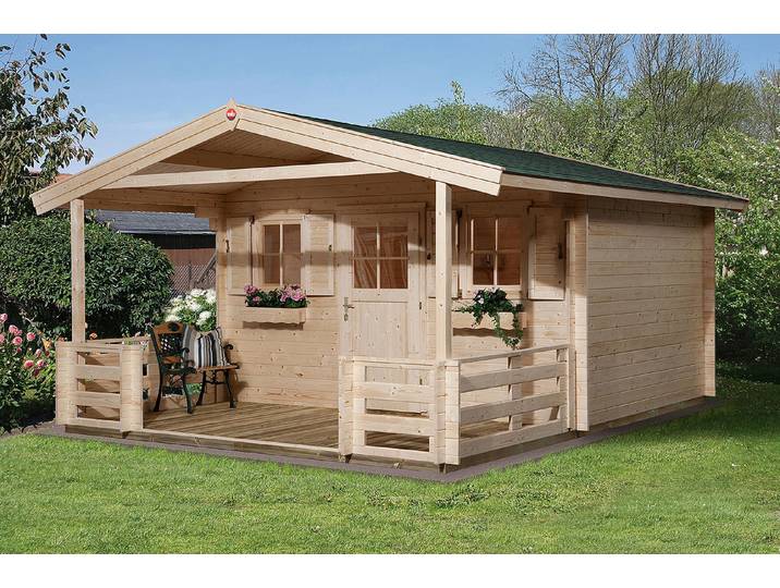 Weka Gartenhaus 110 B Gr. 2 Natur 5.8 × 3.8 m