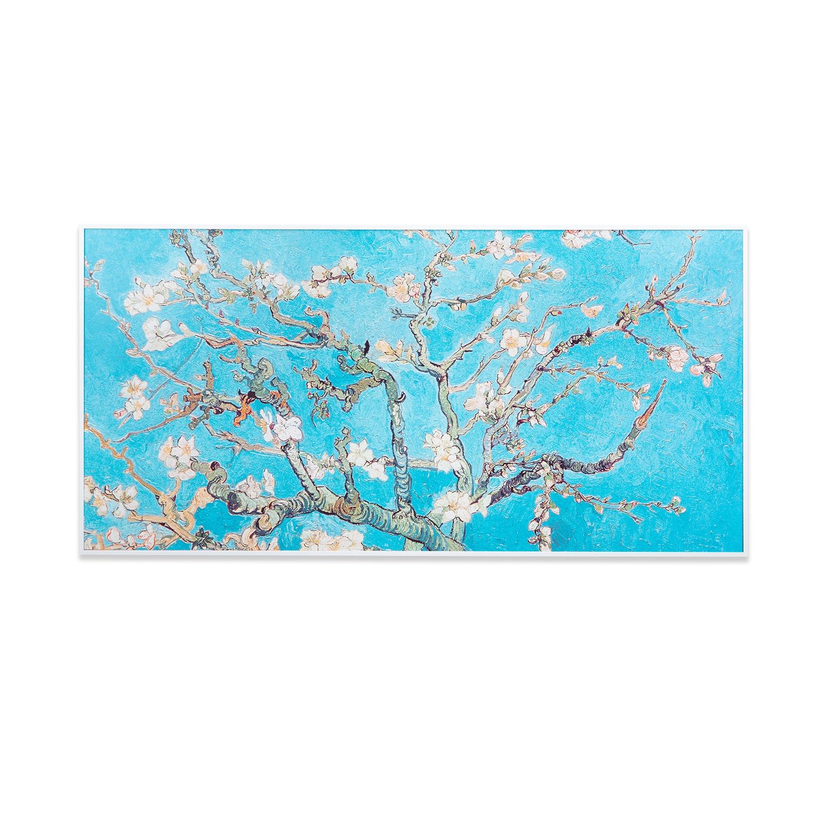 Wonderwall Air Art Smart Infrarotheizung 120x60cm 700W Wandinstallation App-Steuerung Mandelblüten