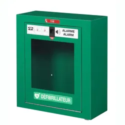 CLINIX Defibrillatorenbox Rossignol minzgrün  Stahl mit UV-stabiler Pulverbeschichtung.