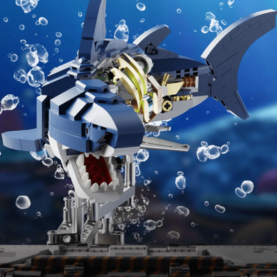 Inspire Daily Merch Mechanical Shark Kit, Hands On LED Marine Model For Kids, Teens & Adults shark 1