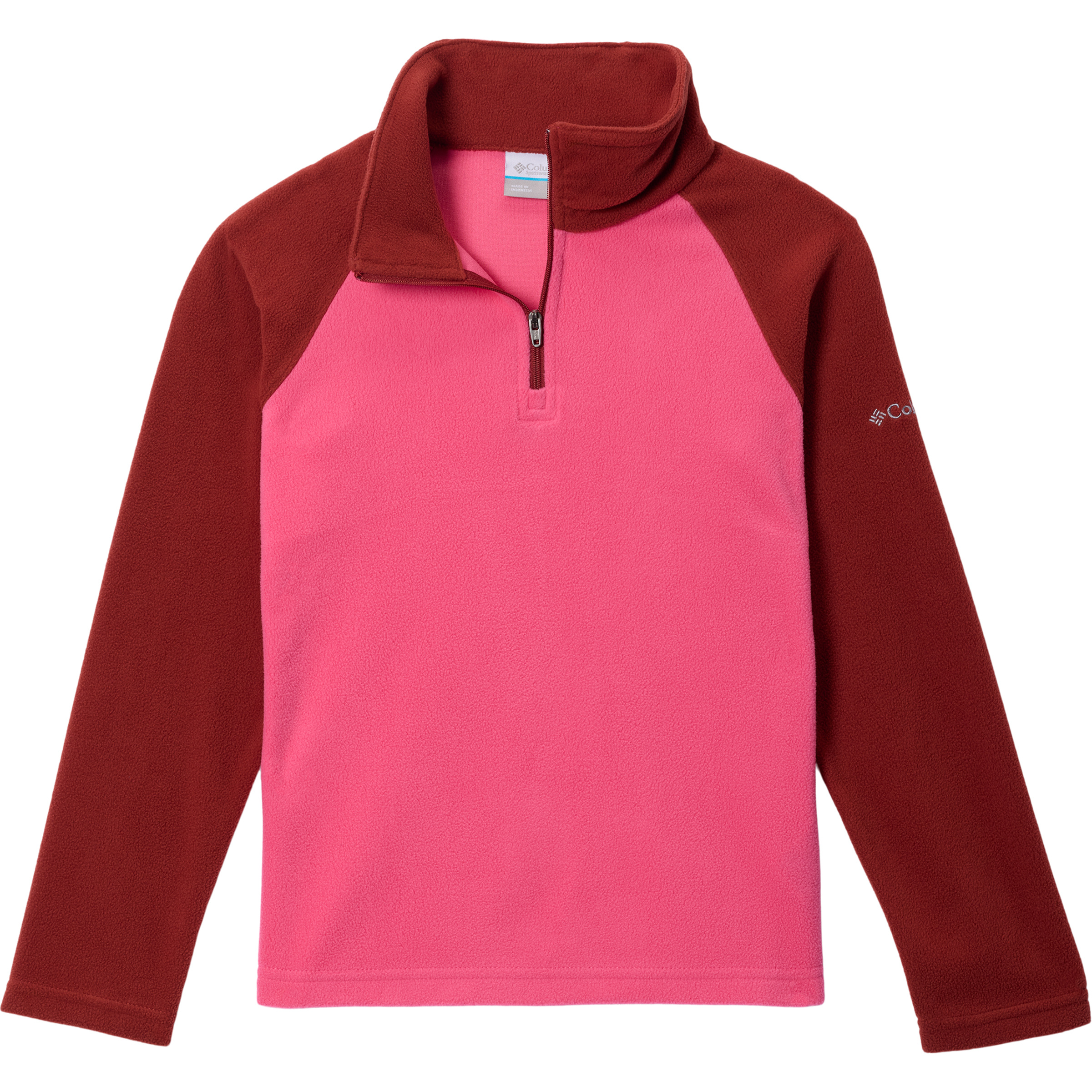 Columbia Glacial Fleece Half Zip Kinder Pullover pink Größe 120 Trekking Atmungsaktiv
