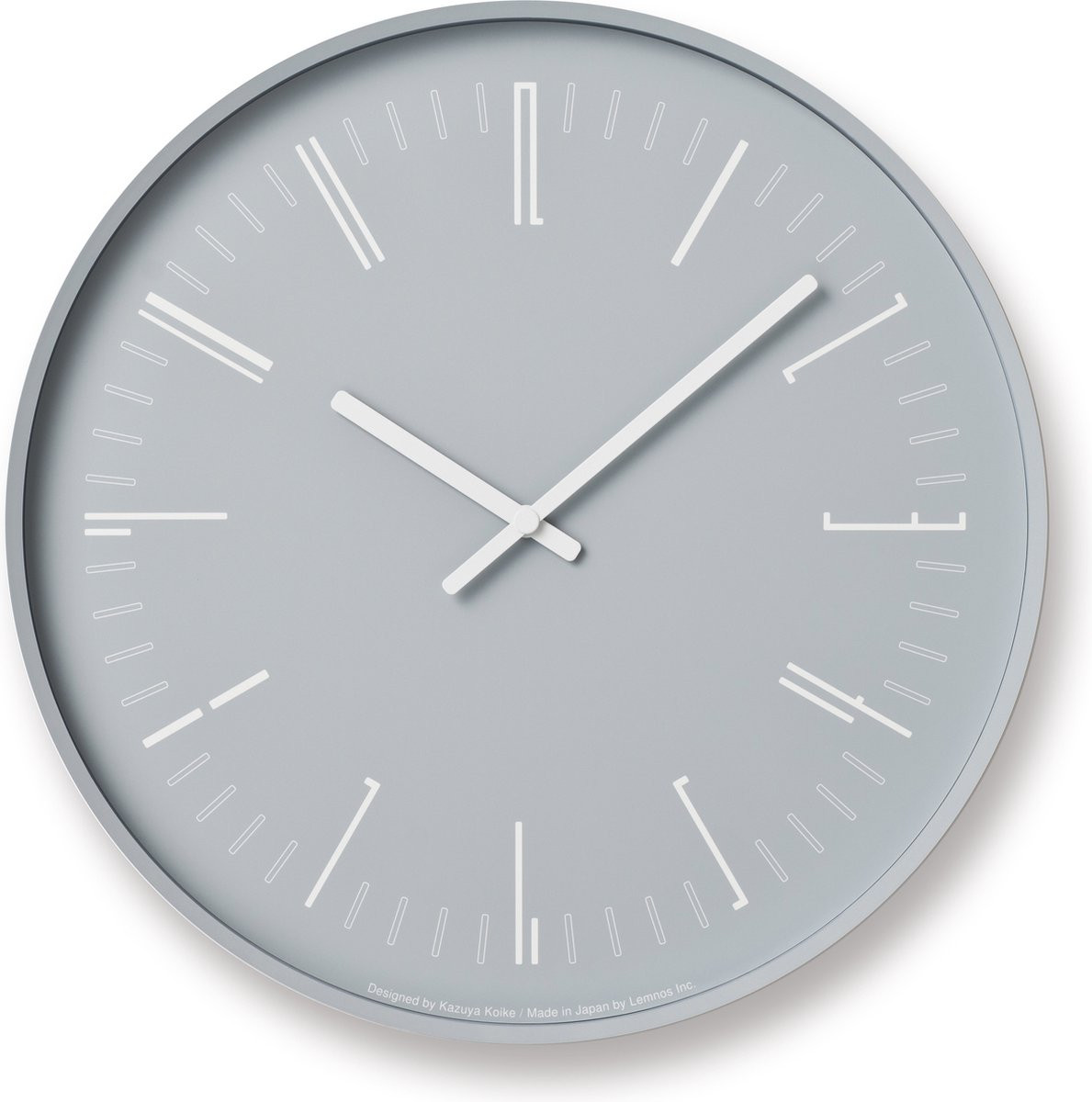 Lemnos Klok Draw Flat Grey Analoog