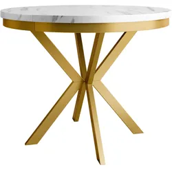 ESSTISCH ausziehbar Edder Gold 120