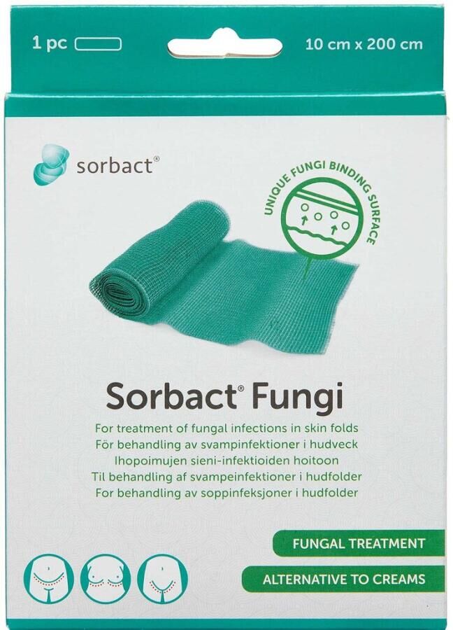 Sorbact Fungi Bandage Steril 10x200 cm Medicinsk udstyr 1 stk