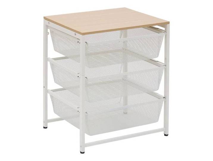 Colonne de rangement Meshy rectangulaire H.72 5cm 3 tiroirs blanc - 5five
