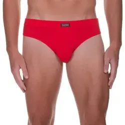 Bruno Banani 2P Check Line 2.0 Sports Brief Rot Polyamid Medium Herren