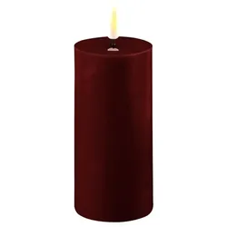 Stumpenkerze LED bourgogne 5 x 10cm