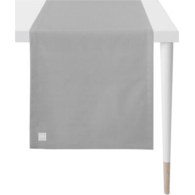 Tischläufer APELT "3959 Outdoor, Sommerdeko, Sommer", grau, B:46cm L:140cm, Polyester, Tischdecken, Panama