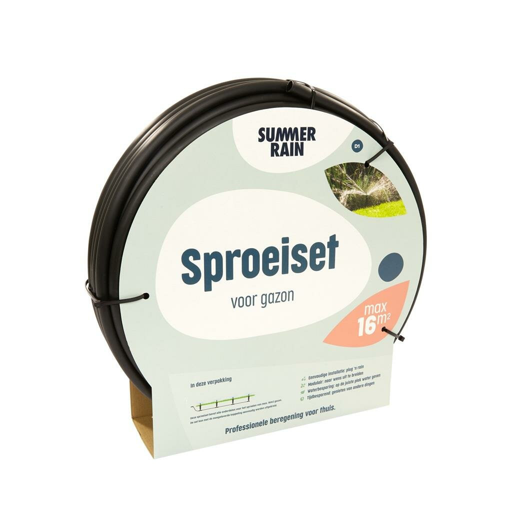 Summerrain sproeiset voor 16m² gazon
