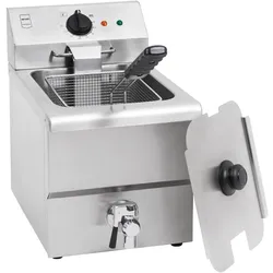 METRO Professional Elektrische Fritteuse GDF5008, Edelstahl, 29.5 x 54.5 x 42.7 cm, 8 L, silber