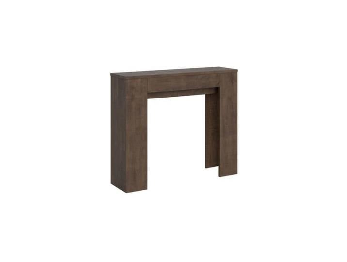 Console extensible - SLICK - Noyer - 90x25 cm - jusqu'à 181 cm - 8 places