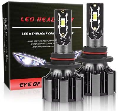 Inspired Finds Super Bright LED Headlight Bulbs 120W 25000LM CSP Auto Headlamp & Fog Light 2pcs h11
