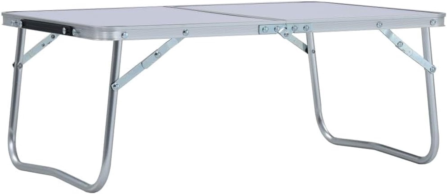 Inklapbare campingtafel met draaggreep, wit, B: 60 cm, D: 40 cm