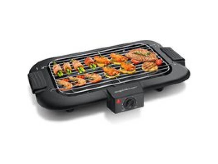 Grill électrique de table sans fumée plaque barbecue intérieure antiadhésive avec bac récupérateur de graisse amovible