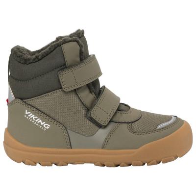 Viking - Kid's Rowan Barefoot Warm WP 2V - Winterschuhe 37 | EU 37 oliv