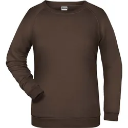 James & Nicholson Damen Raglan Sweater Sweatshirt JN793 brown M