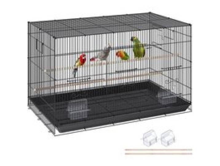 VEVOR Vogelvolière 76x46x45cm Vogelkooi gemaakt van Q195 koolstofstaal Vogelhuis voor 2-3 middelgrote tot grote vogels Volière met veiligheidsdeur Vogelhuis Vogelkooi