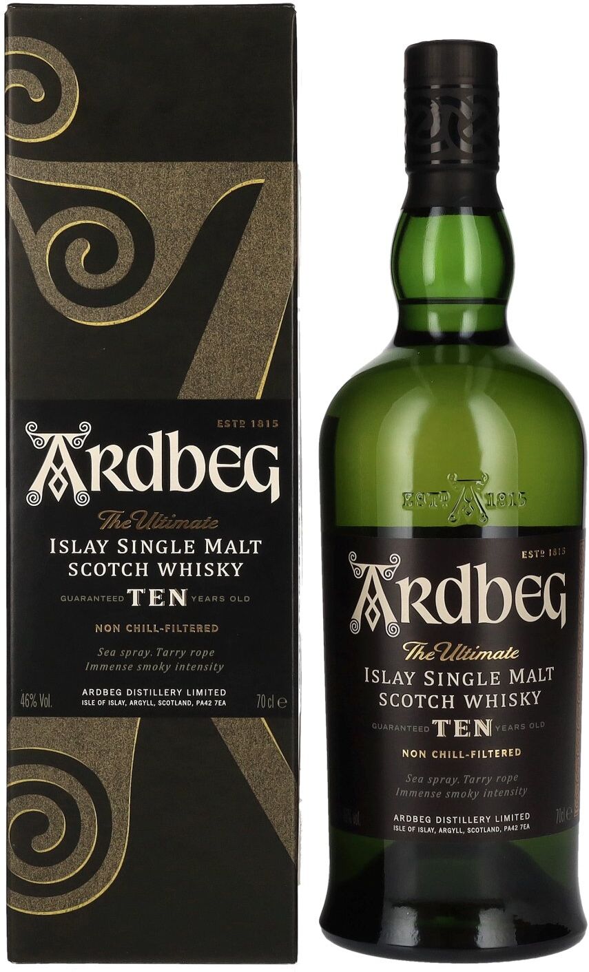 Ardbeg Whisky Ardbeg TEN Years Old Islay Single Malt 46% Vol. 0,7l in Geschenkbox