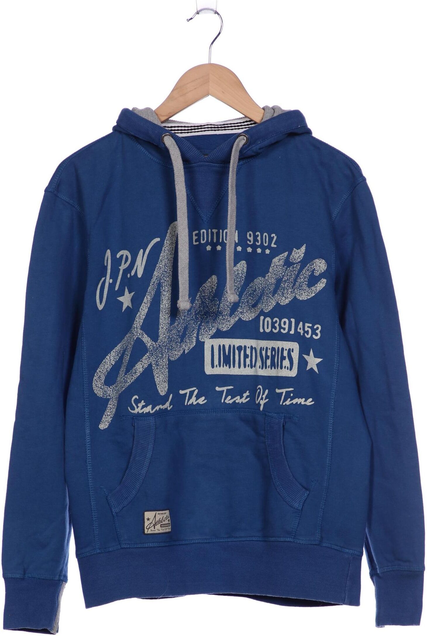 Athletic Vintage Damen Kapuzenpullover, Blau, Gr. S, Baumwolle - Second Hand