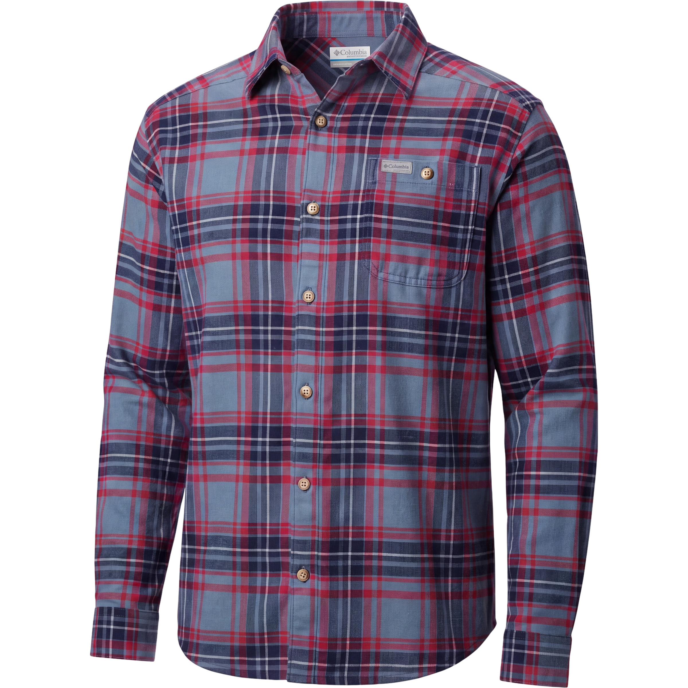Columbia Cornell Woods Flannel Herren Hemden blau Größe S Lifestyle Hautfreundlich