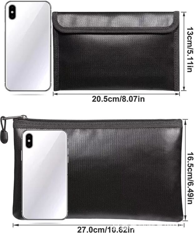 INF Sac de protection ignifuge pour documents de valeur S