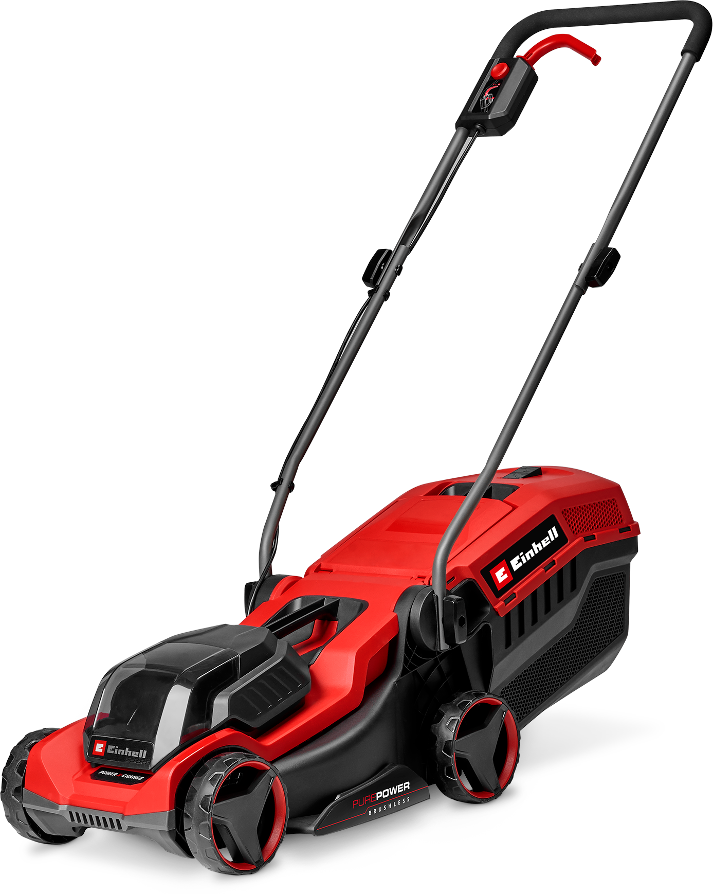 Akkurasenmäher EINHELL "GE-CM 18/30-1 Li BL-Solo", grau (rot, schwarz), B:39,5cm H:98,5cm T:109,2cm, Rasenmäher, Akkurasenmäher, ohne Akku und Ladegerät