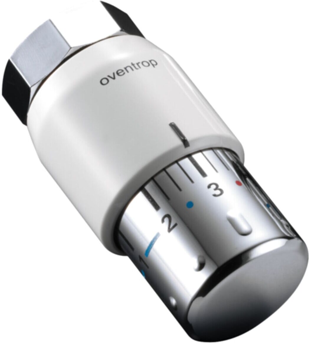 Oventrop Thermostat Uni SH 7-28 GrC, m Nullstellung, weiß/verchromt (1012065)
