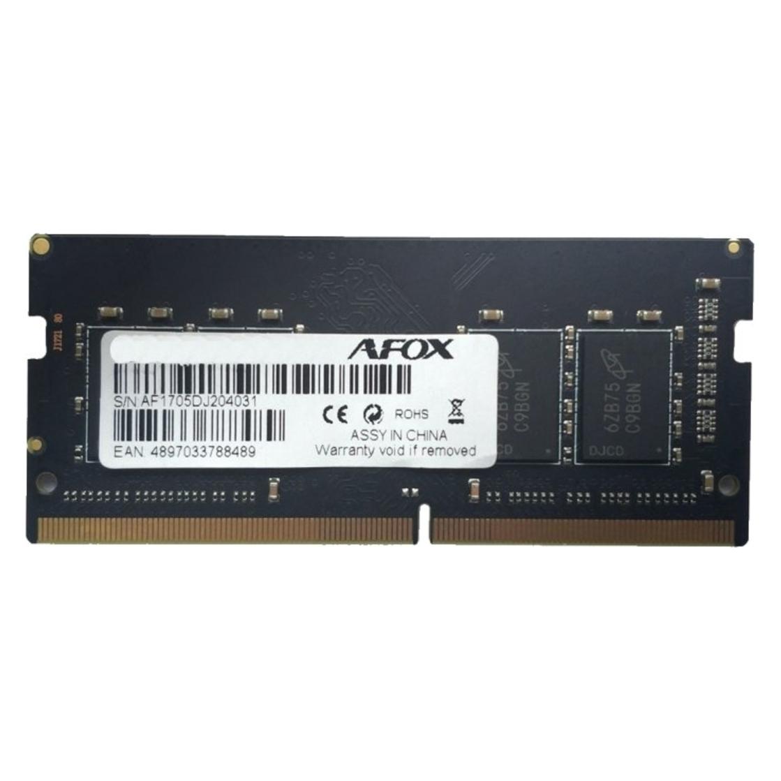 AFOX DDR4 2400 SO DIMM Speichermodul GB (1 x 8GB, 2400 MHz, DDR4-RAM, SO-DIMM) (AFSD48EH1P)
