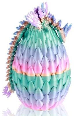 Useful Little Things 3D Printed Articulated Dragon Toy With Egg multicolor