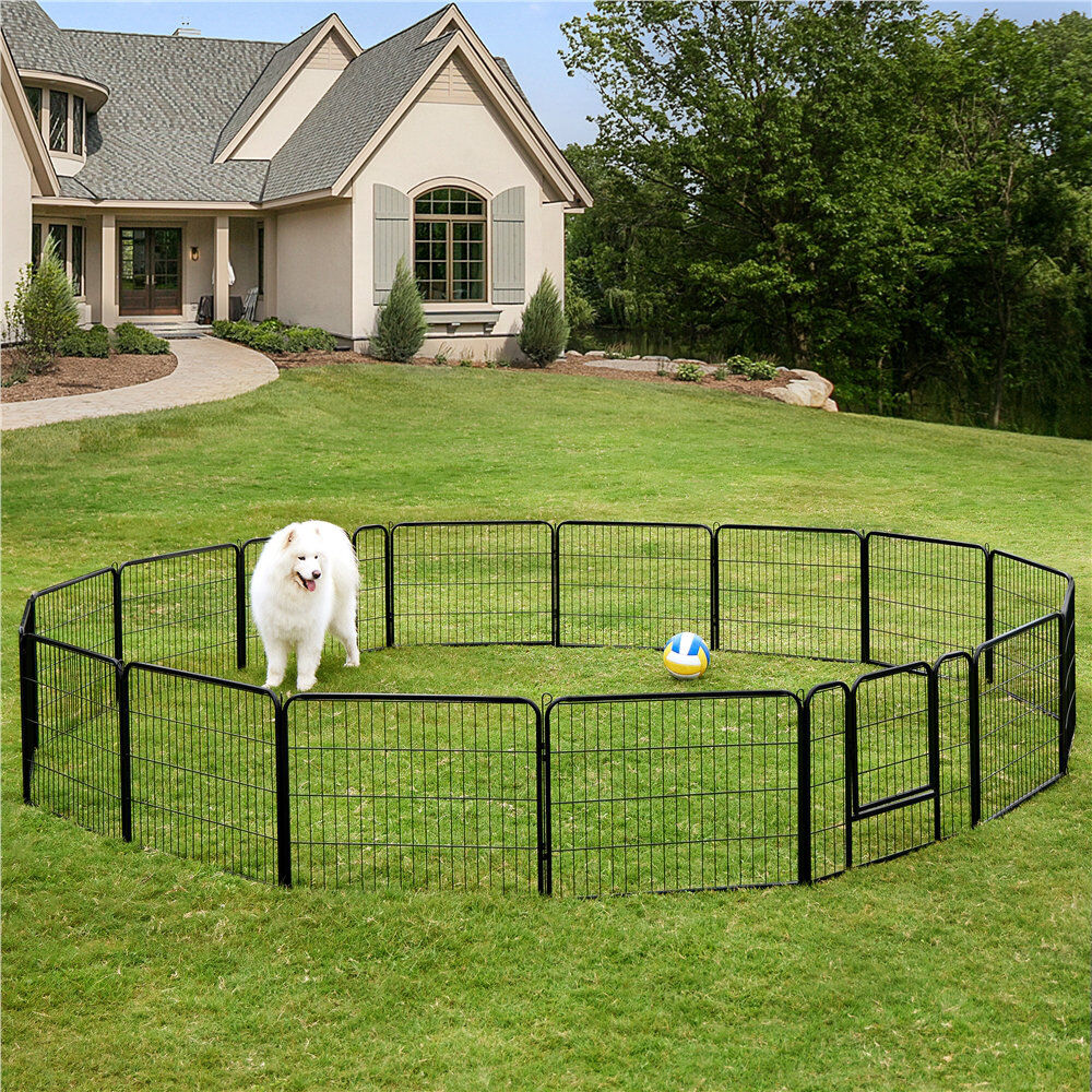 Yaheetech Pet Pen Black 80cm x 60cm