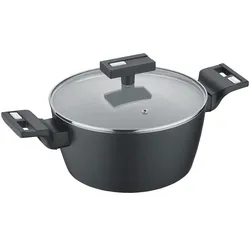 Berndes Kochtopf  b.clever ¦ schwarz ¦ Aluminium ¦ Maße (cm): H: 9,8  Ø: 20.0