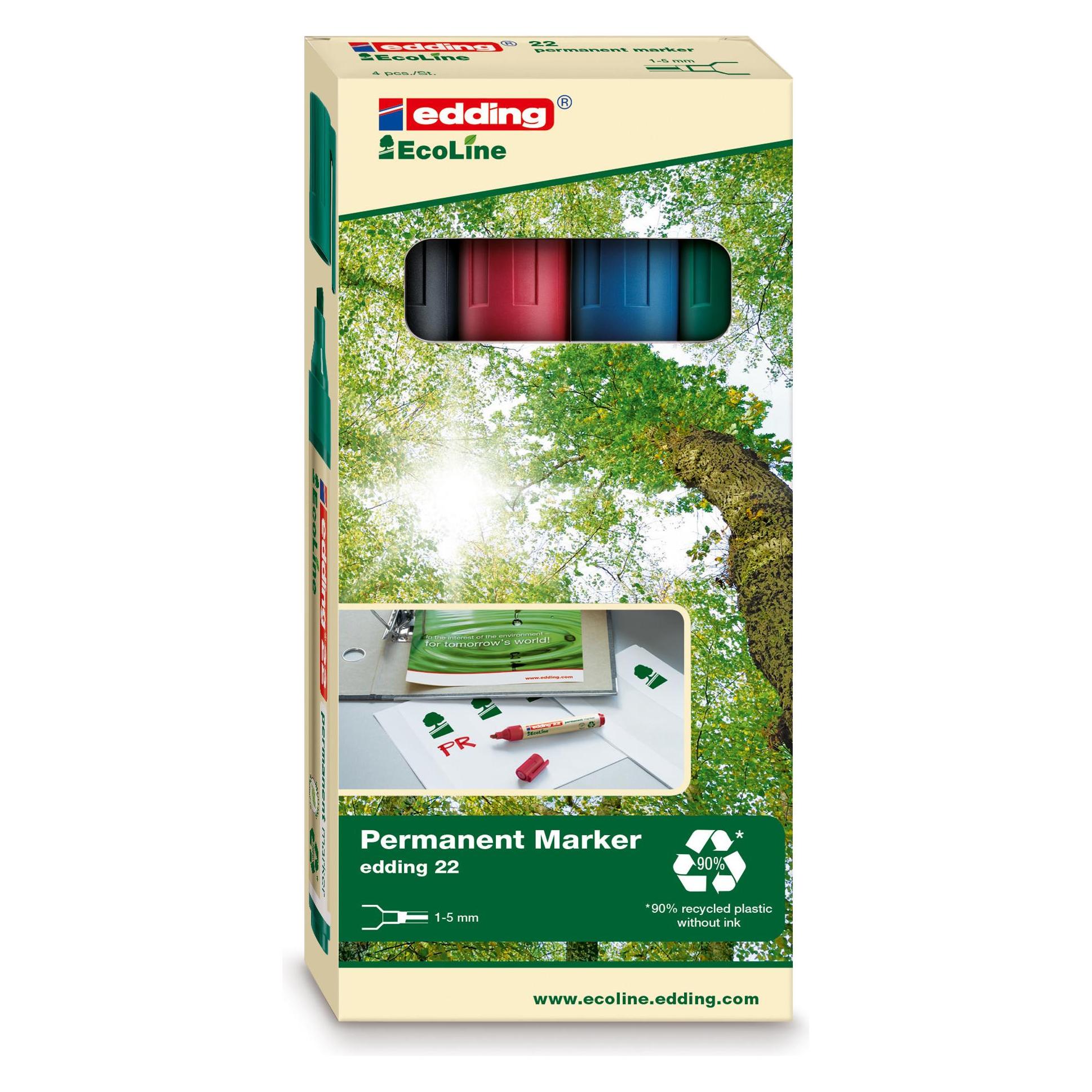 Edding Permanent Marker 22 (4x) (4-22-4)