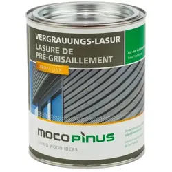 MOCOPINUS Vergrauungslasur V-1221 silbergrau Alpincolor 0,75 L