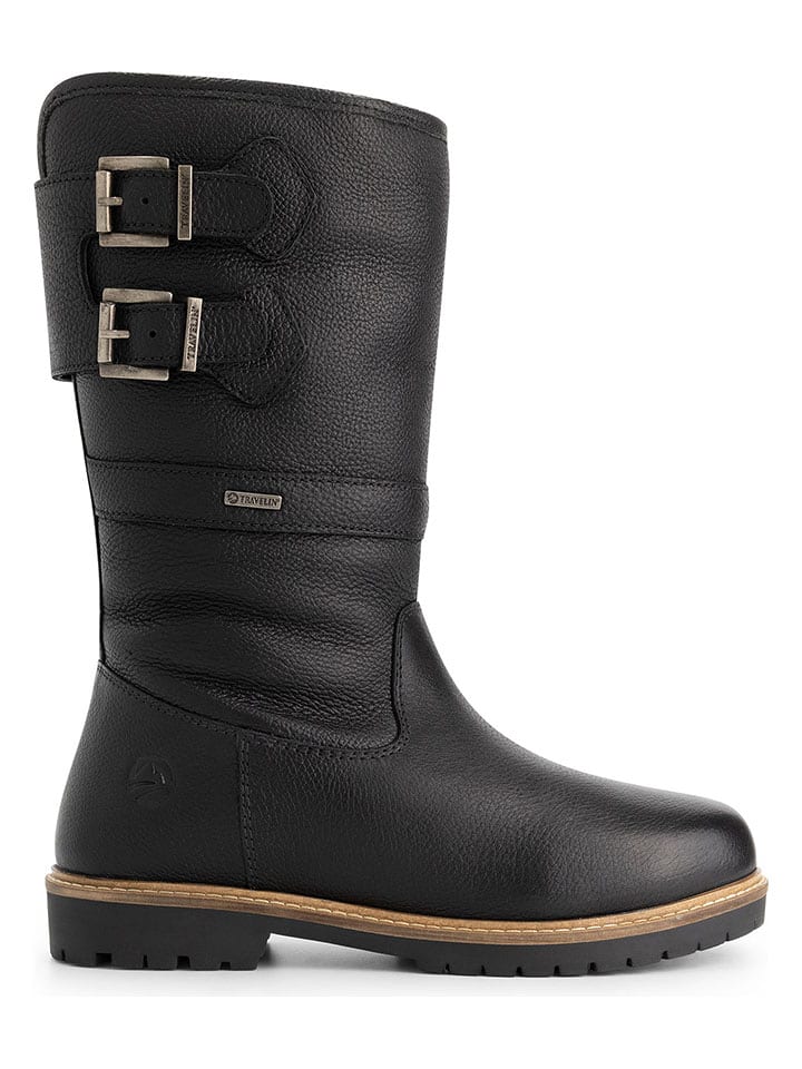 TRAVELIN' Leder-Boots "Dawson" in Schwarz - 36