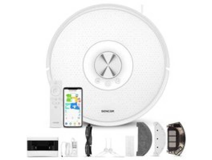 Aspirateur Robot Laveur - SENCOR SRV 9350WH - 4000 Pa - 200 min - 65 dB - Blanc