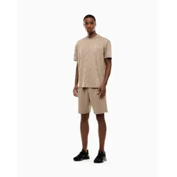 EA7 für Herren. 7M001304_AF13537 Fußball-Set beige (L), Lässig, Sportlich, Polyester, Kurzarm