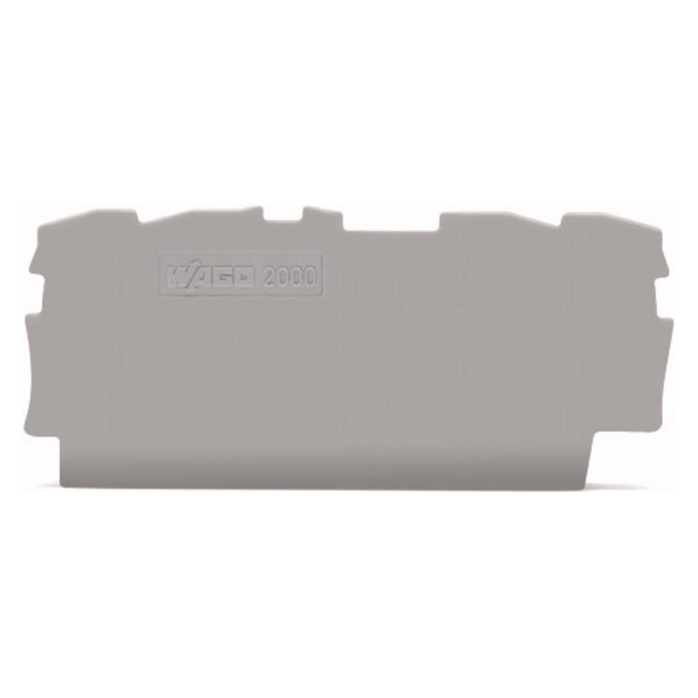 Wago End plate for 4x1mm terminal grey (Diverse) (2000-1491)