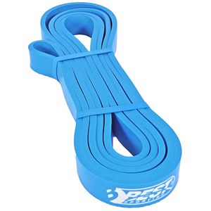 Best-Sporting Fitnessband Widerstandsband leicht, 1 m x 1,7 cm, bis 18 kg Widerstand, blau, Loop aus Latex, Klimmzughilfe