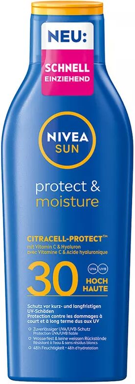 NIVEA SUN - Protect & Moisture Sonnenmilch LSF 30, 200 ml