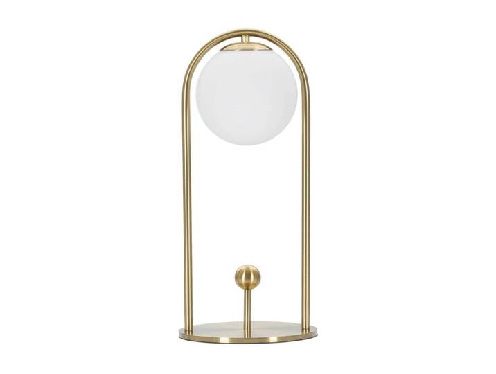 Tischleuchte Glamy Arc A Weiß, Goldfarben B: 18 cm