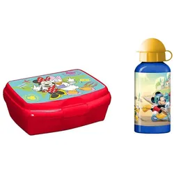 Minnie & Micky Maus Pausen-Set (Brotdose + Trinkflasche)