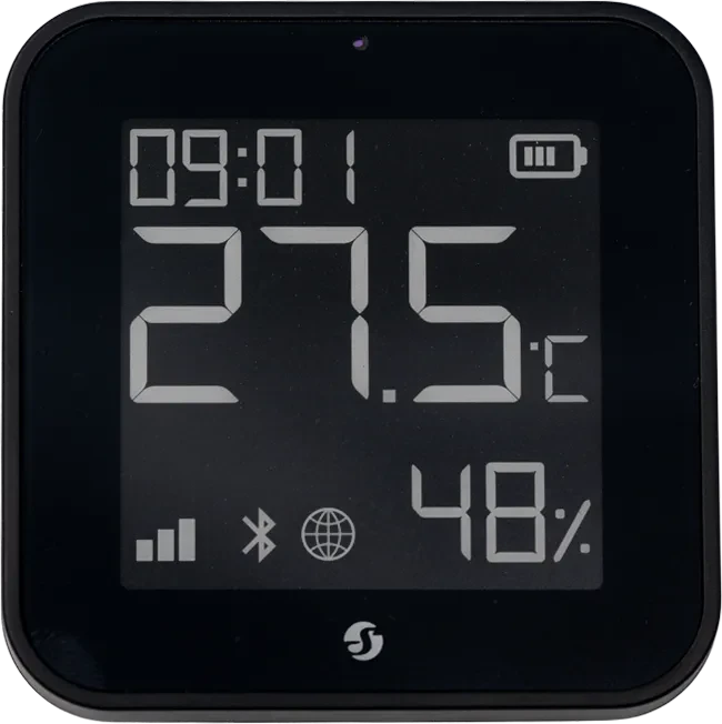 Shelly Blu H&T Display, Zigbee, Bluetooth, schwarz