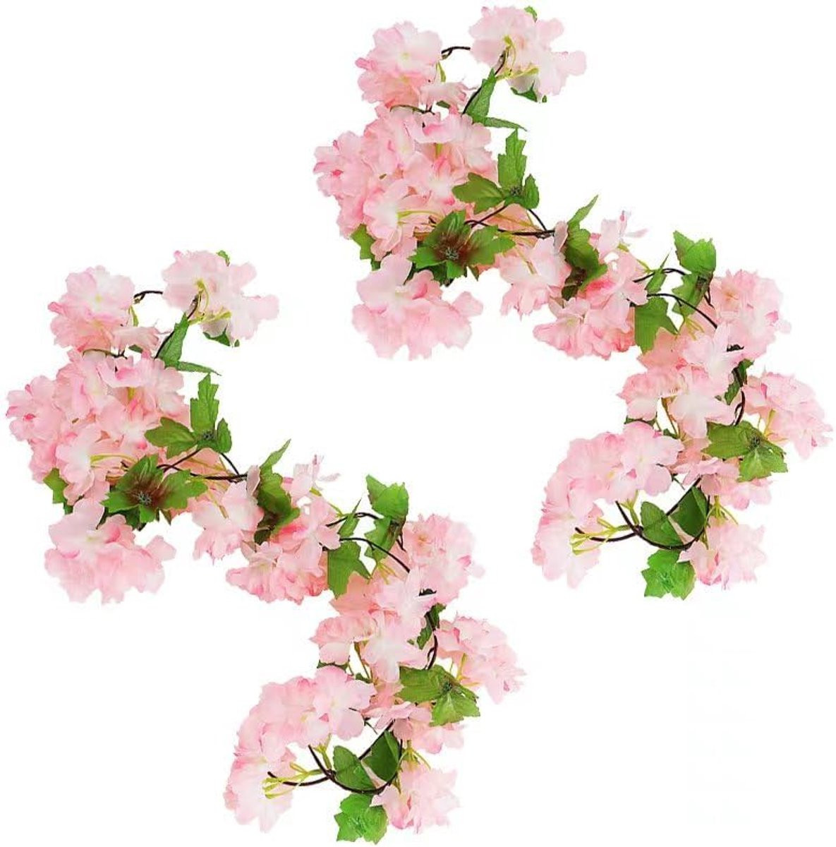 Kunstbloemen slinger kersbloesem voor bruiloft en decoratie