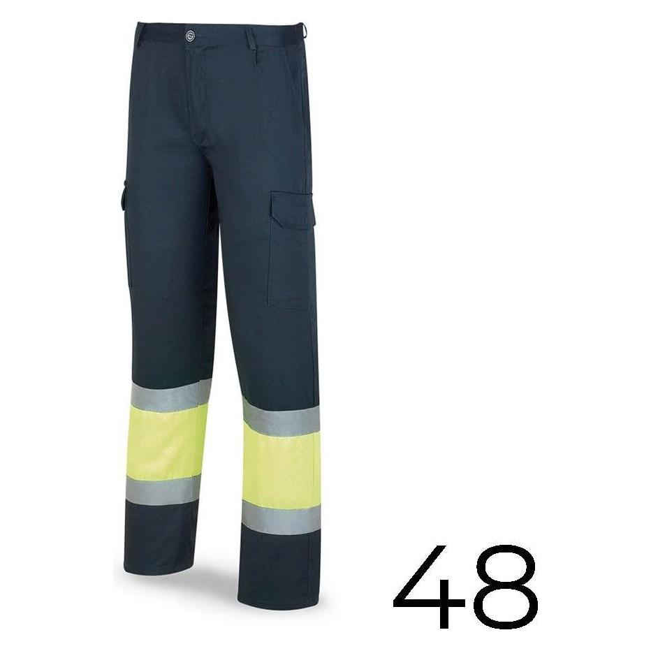 Marca Hochsichtbare blau/gelbe Bicolor-Hose aus Polyester/Baumwolle Grösse 48 Grösse 48 388pfxyfa/48 (48) (45294389)