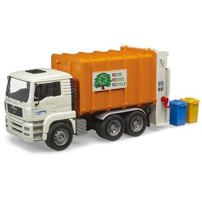 bruder MAN TGA Hecklader Müll-LKW Fertigmodell Baufahrzeug Modell